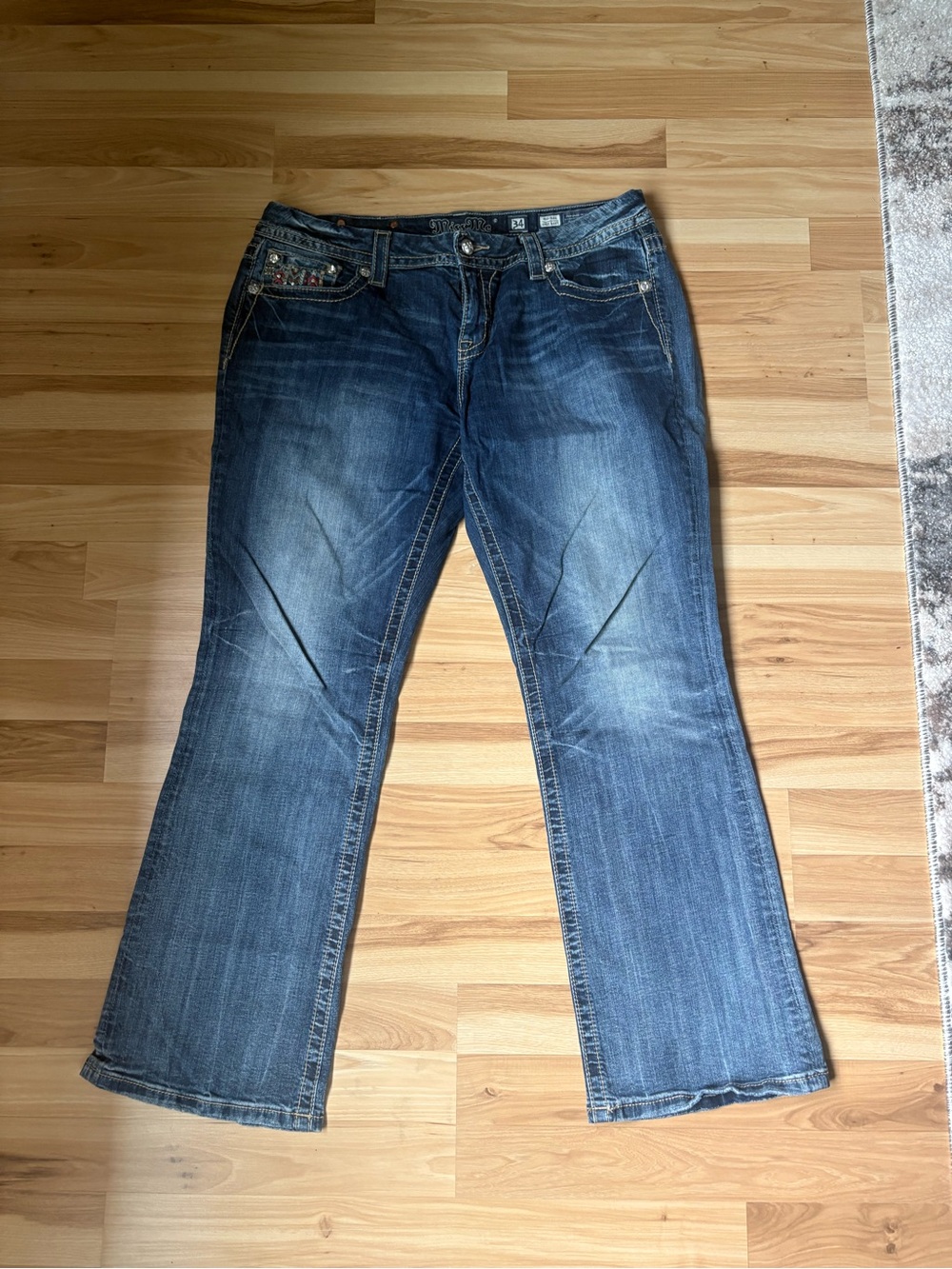 Women’s Dark Blue Bootcut Jeans - Miss Me